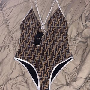 Letter print one piece